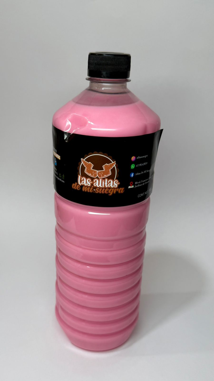 Agua De Horchata Con Fresa 1 litro